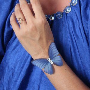 Dark Blue Fashion Butterfly Adjustable Bracelet